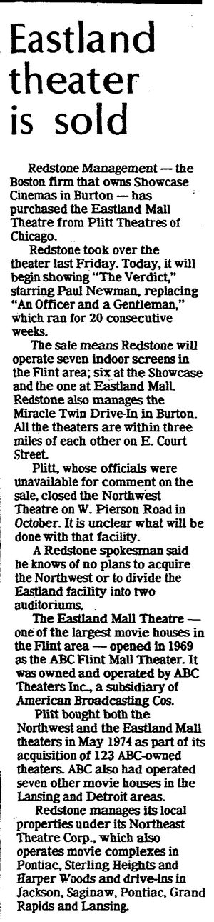 NCG Courtland Cinemas - 1982 Article On Sale (newer photo)